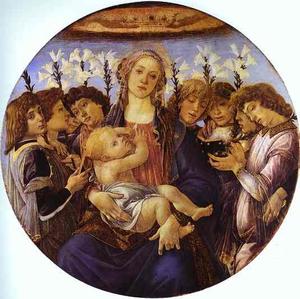 Sandro Botticelli - Madonna and Child with Eight Angel
