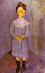 Amedeo Clemente Modigliani - Little girl in blue