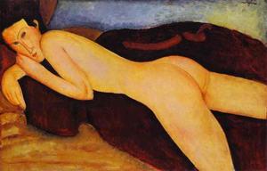 Amedeo Clemente Modigliani - Nu couche de dos