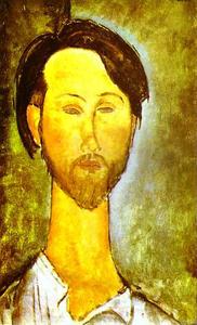 Amedeo Clemente Modigliani - Portrait of the Polish Poet and Art Dealer Leopold Zborovski