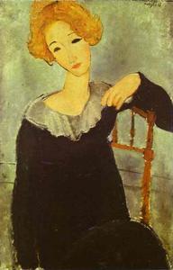 Amedeo Clemente Modigliani - Woman with Read Hair