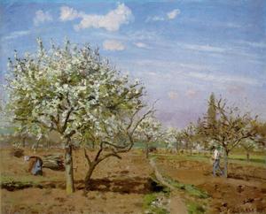 Camille Pissarro - Orchard in Blossom, Louveciennes