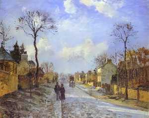 Camille Pissarro - The Road to Louveciennes