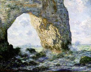 Claude Monet - Rock Arch West of Etretat (The Manneport) (1