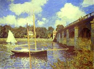 Claude Monet - The Road Bridge at Argenteuil