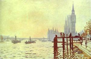 Claude Monet - The Thames at Westminster (Westminster Bridge)