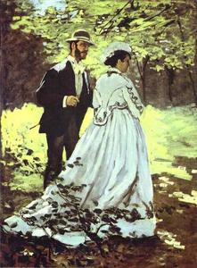 Claude Monet - The Walkers (Bazille and Camille)