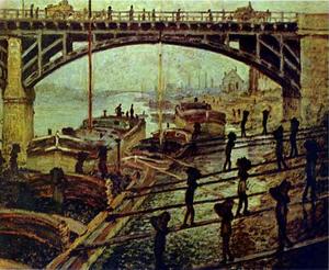 Claude Monet - Unloading Charcoal. Argenteuil