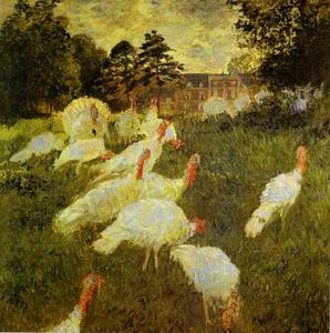 Claude Monet - White Turkeys