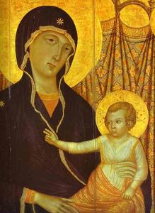 Duccio Di Buoninsegna - Rucellai Madonna. Detail