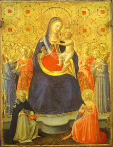 Fra Angelico - Madonna with Angels and the Saints Dominic and Catherine