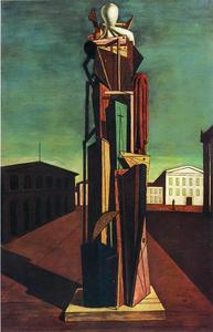  Paintings Reproductions The Great Metaphysician, 1917 by Giorgio De Chirico (Inspired By) (1888-1978, Greece) | WahooArt.com