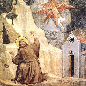 Giotto Di Bondone - Life of Saint Francis - [01] - Stigmatization of Saint Francis
