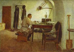 Ilya Yefimovich Repin - Leo Tolstoy in His Study
