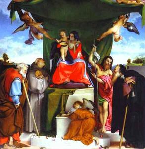 Lorenzo Lotto - San Bernandino Altarpiece