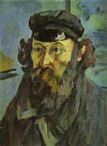 Paul Cezanne - Self-Portrait with a Casquette