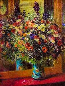 Pierre-Auguste Renoir - Bouquet in front of a Mirror