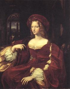 Raphael (Raffaello Sanzio Da Urbino) - Portrait of Jeanne d-Aragon