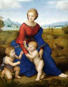 Raphael (Raffaello Sanzio Da Urbino) - Madonna of the Meadow