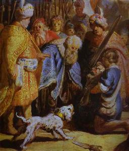 Rembrandt Van Rijn - David Presenting the Head of Goliath to King Saul