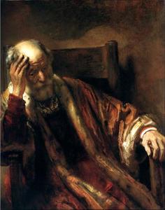 Rembrandt Van Rijn - Vieillard Assis Dans Un Fauteuil, londres Ng