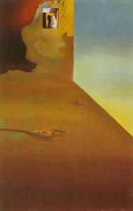 Salvador Dali - The Meeting of the Illusion and the Arrested Moment - Fried Eggs Presented in a Spoon, 1932