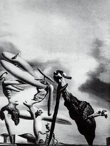 Salvador Dali - Cannibalism of the Praying Mantis of Lautreamont, 1934