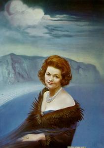 Salvador Dali - Portrait of Mrs. Ruth Daponte, 1965