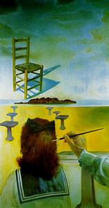 Salvador Dali - The Chair (stereoscopic work, right component), 1975