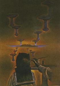 Salvador Dali - The Wash Basin (stereoscopic work, right component), 1976
