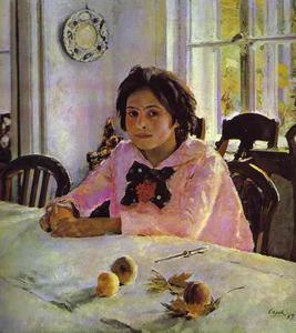 Valentin Alexandrovich Serov - Girl with Peaches. Portrait of Vera Mamontova