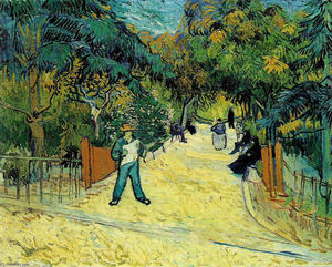 Vincent Van Gogh - Entrance to the Public Garden in Arles