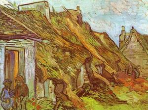 Vincent Van Gogh - Cottages at Chaponval. Auvers-sur-Oise