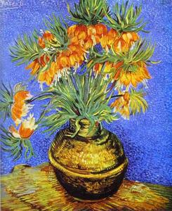 Vincent Van Gogh - Imperial Crown Fritillaria in a Copper Vase