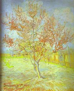 Vincent Van Gogh - Peach Tree in Bloom. (In memory of Mauve)