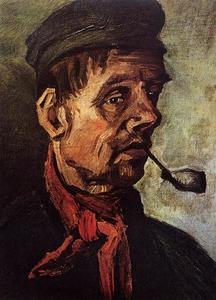 Vincent Van Gogh - Head of a Peasant with a Pipe