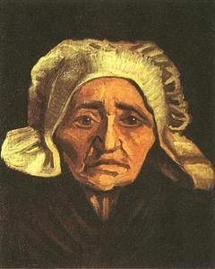 Vincent Van Gogh - Head of an Old Peasant Woman with White Cap