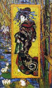 Vincent Van Gogh - Japonaiserie Oiran (After Kesai Eisen)