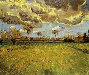 Vincent Van Gogh - Landscape under a Stormy Sky