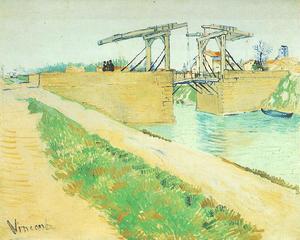 Vincent Van Gogh - Langlois Bridge at Arles with Road Alongside the Canal, The