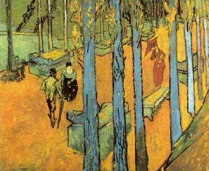 Vincent Van Gogh - Les Alyscamps Falling Autumn Leaves