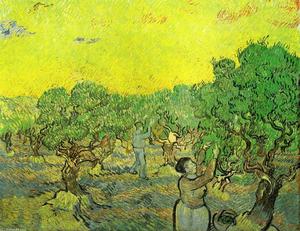 Vincent Van Gogh - Olive Grove with Picking Figures