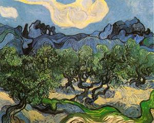 Vincent Van Gogh - Olive Trees with the Alpilles in the Background
