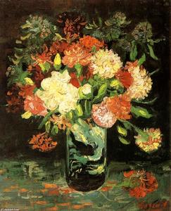 Vincent Van Gogh - Vase with Carnations