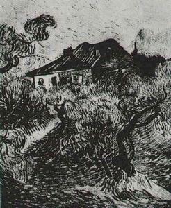 Vincent Van Gogh - White Cottage Among the Olive Trees, The