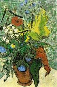 Vincent Van Gogh - Wild Flowers and Thistles in a Vase