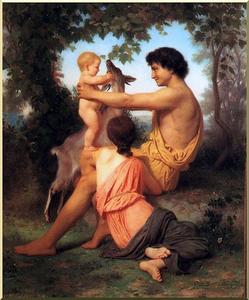William Adolphe Bouguereau - Idyll: Family from antiquity