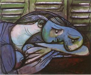 Pablo Picasso - Sleeping Before Green Shutters (Marie-Therese Walter)