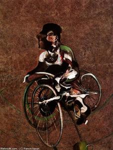 Francis Bacon - portrait of george dyer riding a bicycle, 1966