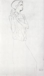 Gustave Klimt - Study for The Dancer